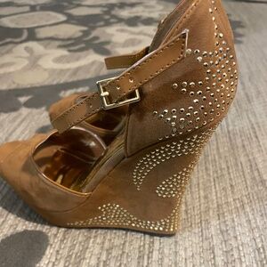 Liliana Rhinestone Heel Wedge